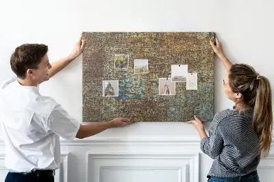 Tableau de liège Rouille sur métal