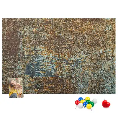 Tableau de liège Rouille sur métal