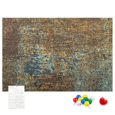 Tableau de liège Rouille sur métal