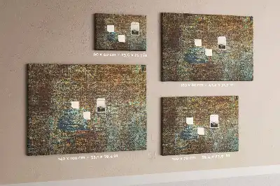 Tableau de liège Rouille sur métal