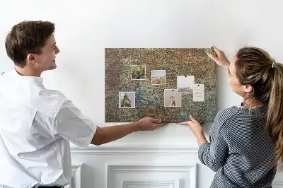Tableau de liège Rouille sur métal