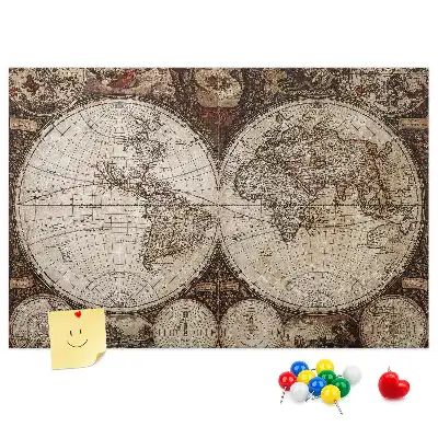Tableau d'affichage en liège classique Atlas