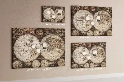 Tableau d’affichage en liège Atlas classique d'antan