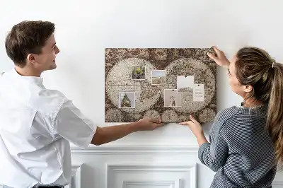 Tableau d’affichage en liège Atlas classique d'antan