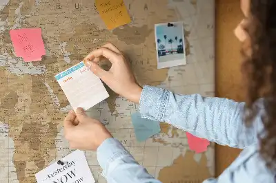 Tableau en liège déco Pays et frontières du globe