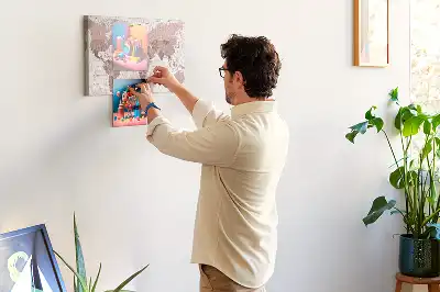 Tableau d’affichage en liège Pays du monde carte politique