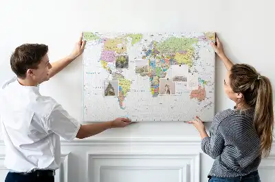 Tableau de liège Pays du monde division