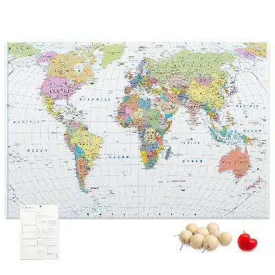 Tableau de liège Pays du monde division