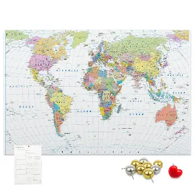 Tableau de liège Pays du monde division
