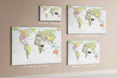 Tableau de liège Pays du monde division