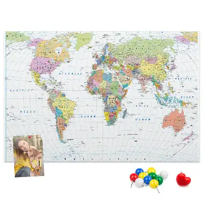 Tableau de liège Pays du monde division