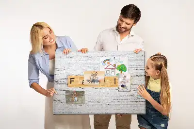 Tableau d’affichage en liège Famille