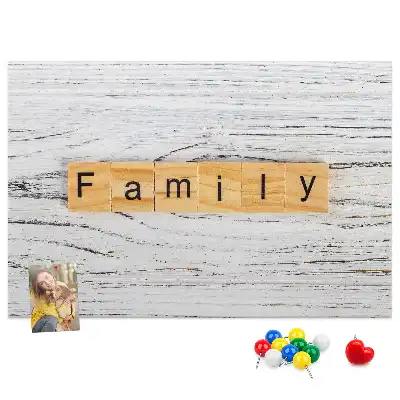 Tableau d’affichage en liège Famille