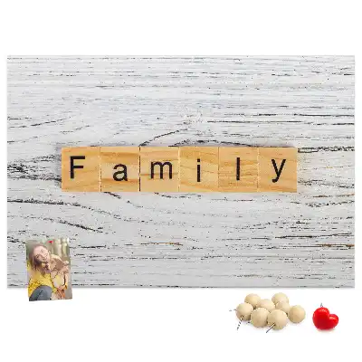Tableau d’affichage en liège Famille