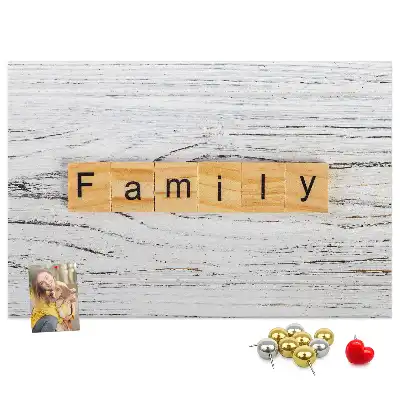 Tableau d’affichage en liège Famille