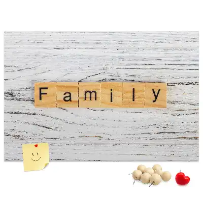 Tableau d’affichage en liège Famille