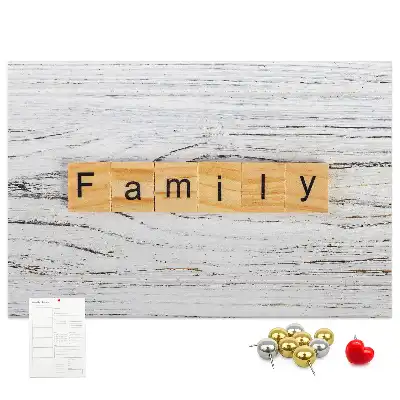 Tableau d’affichage en liège Famille