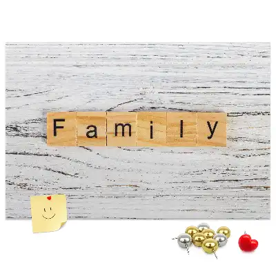 Tableau d’affichage en liège Famille
