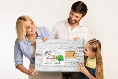 Tableau d’affichage en liège Famille
