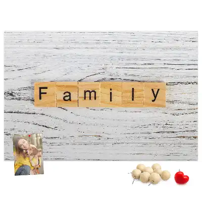 Tableau d’affichage en liège Famille