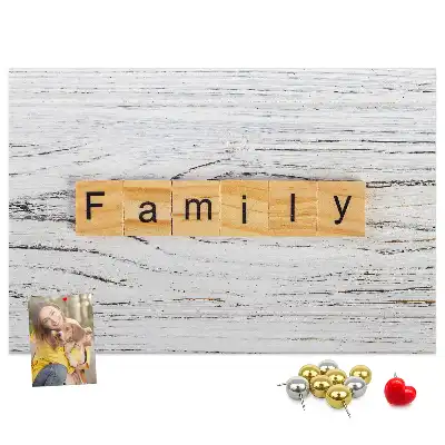 Tableau d’affichage en liège Famille
