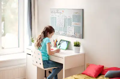 Tableau de liège Planning hebdomadaire