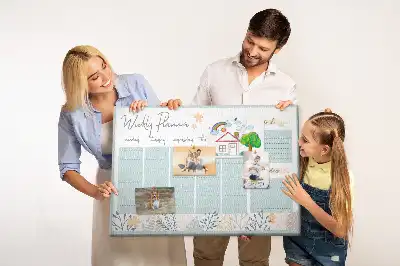 Tableau de liège Planning hebdomadaire