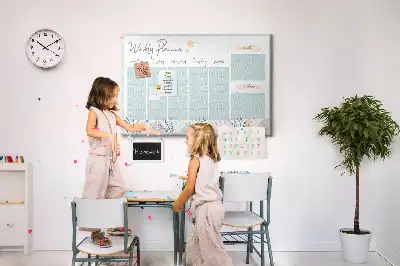 Tableau de liège Planning hebdomadaire