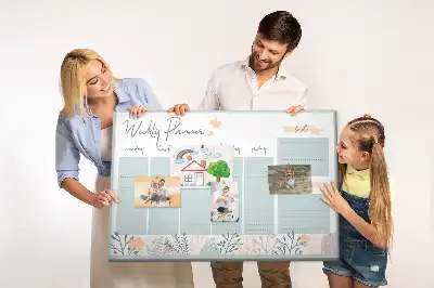 Tableau de liège Planning hebdomadaire
