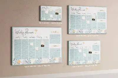 Tableau de liège Planning hebdomadaire