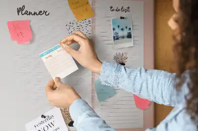 Tableau d’affichage en liège Planificateur carnet