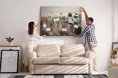 Tableau de liège Paysage ville