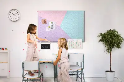 Tableau de liège Motif pastel