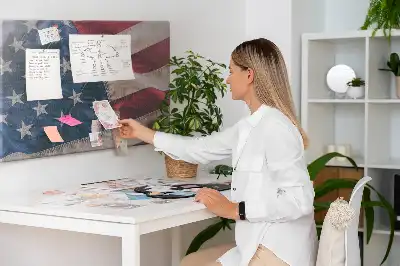 Tableau d’affichage en liège Drapeau américain