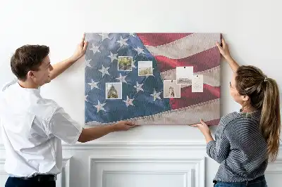 Tableau d’affichage en liège Drapeau américain