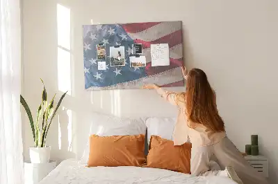 Tableau d’affichage en liège Drapeau américain