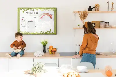 Tableau en liège déco Planning hebdomadaire des repas