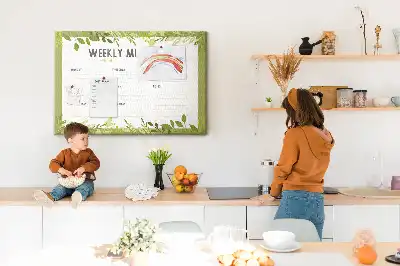 Tableau en liège déco Planning hebdomadaire des repas