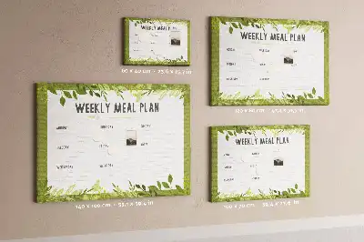 Tableau en liège déco Planning hebdomadaire des repas