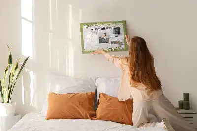 Tableau en liège déco Planning hebdomadaire des repas