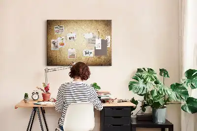 Tableau d’affichage en liège Globe terrestre d'archives sépia
