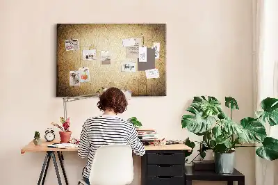 Tableau d’affichage en liège Globe terrestre d'archives sépia