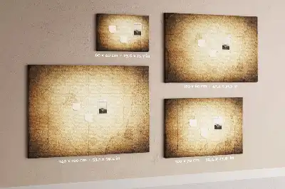 Tableau d’affichage en liège Globe terrestre d'archives sépia