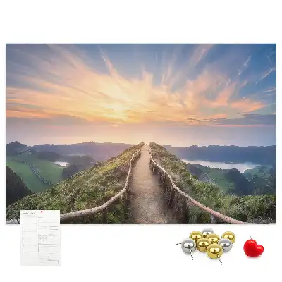 Tableau d’affichage en liège Vue sur les montagnes et les vallées