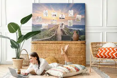 Tableau d’affichage en liège Vue sur les montagnes et les vallées