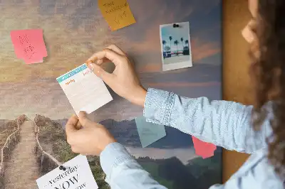 Tableau d’affichage en liège Vue sur les montagnes et les vallées