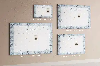 Tableau en liège déco Planificateur hebdomadaire d'hiver
