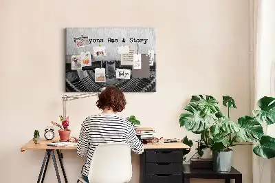 Tableau en liège déco Chacun a une histoire