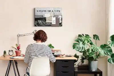 Tableau en liège déco Chacun a une histoire