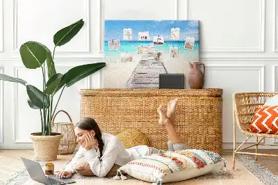 Tableau de liège Île tropicale